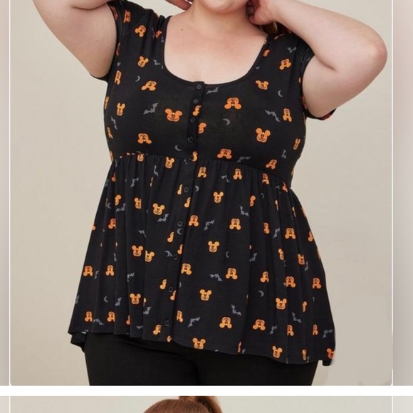 Torrid Disney Pumpkin Shirt - Picture 1 of 3